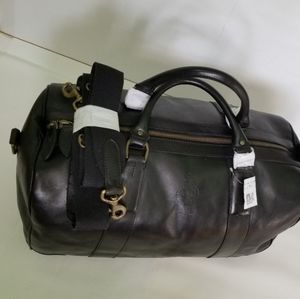 Polo Ralph Lauren Black leather Dufflel bag